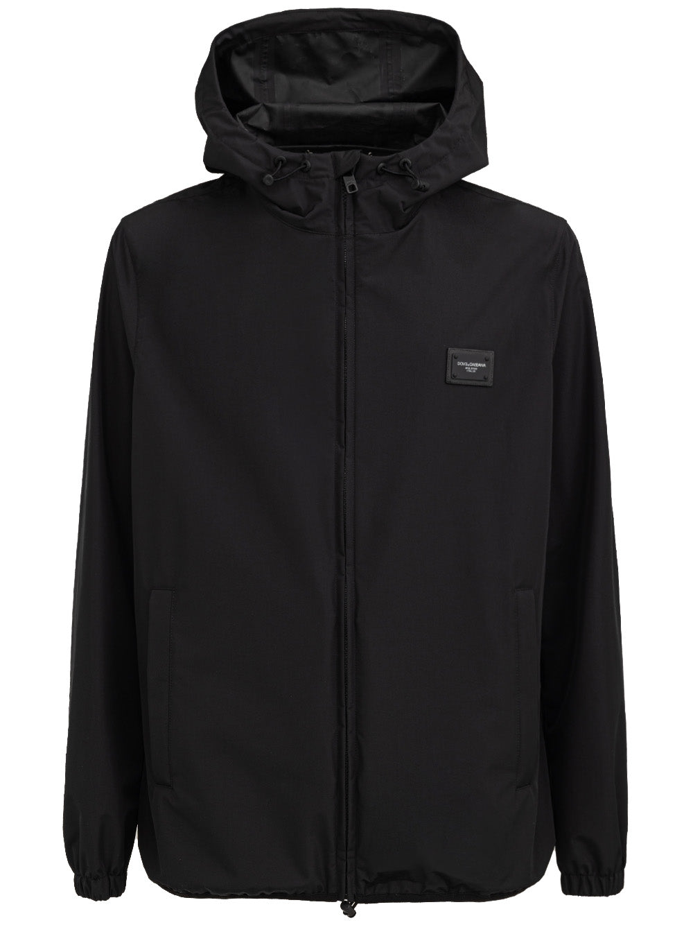 Giacca antivento con logo su petto Dolce & Gabbana