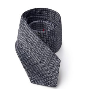 Tie in gray and navy blue 7 cm Jil sander