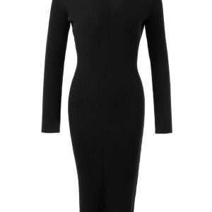 Abito Nero in Maglina a Coste Tom Ford