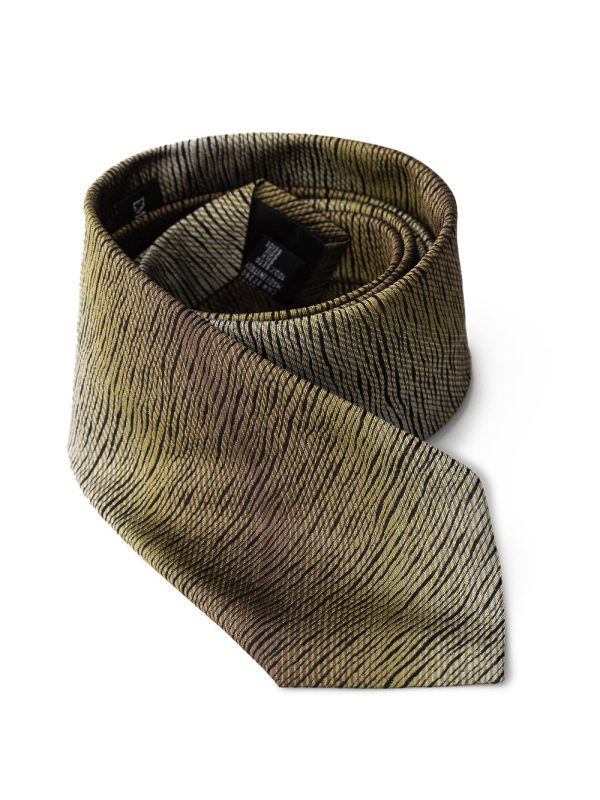 Green tie in Silk Emporio Armani