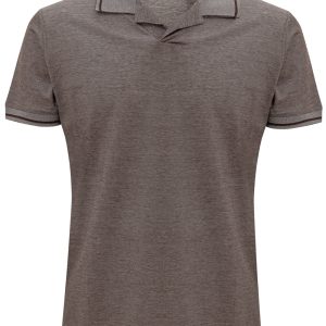 Polo Corneliani manica corta tortora
