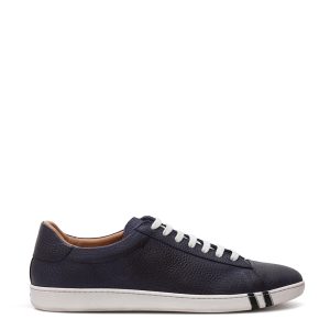 Bally blue leather sneakers