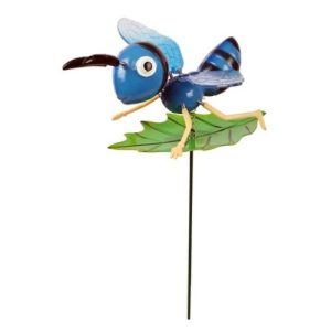 Wobbly Bee Stake Garden Decoration Assorted Colours