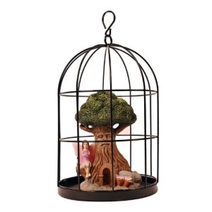 Birdcage Fairy Ornament Garden Decoration