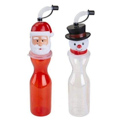 Christmas Character Drinking Bottle Assorted Designs