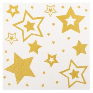 Glitter Snowflake & Star Window Stickers Assorted Designs