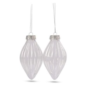 Fillable Clear Candle Baubles 2 Pack