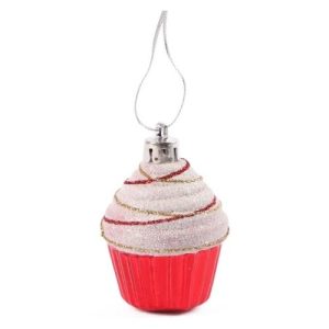 Christmas Cupcake Tree Decorations 6 Pk