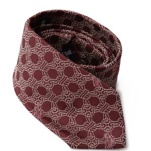 Bordeaux tie in Silk Emporio Armani