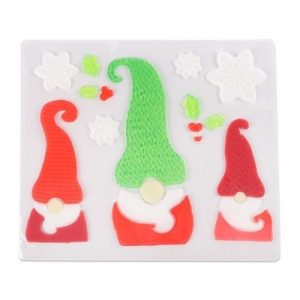 Christmas Gonk Gel Stickers Assorted Colours