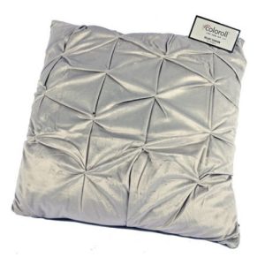 Coloroll Grey Velvet Cushion 50cm x 50cm