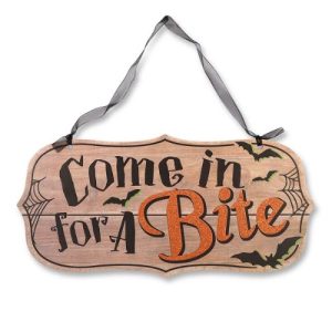 Halloween 'Come In For A Bite' Spooky Sign