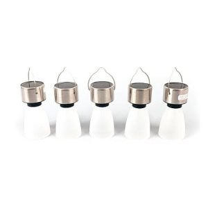 Solar Hanging Lights Warm White 5 Pack