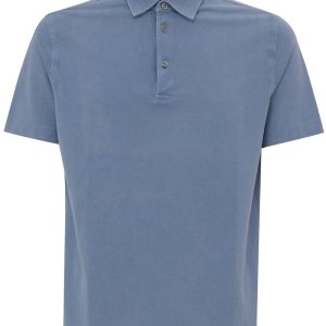 Polo Corneliani manica corta celeste