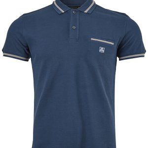 Corneliani blue piquet pole