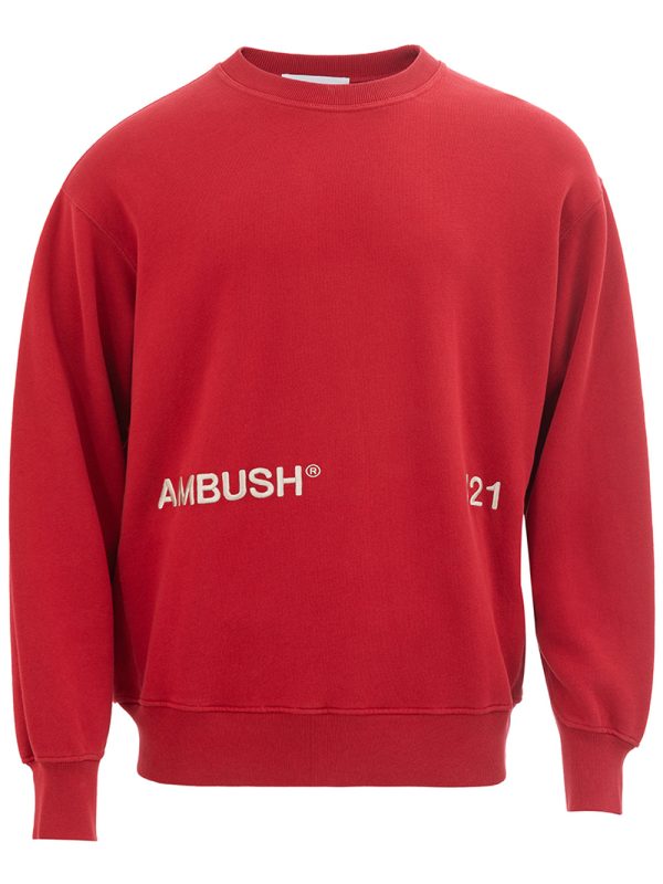Red sweatshirt with Ambush logo