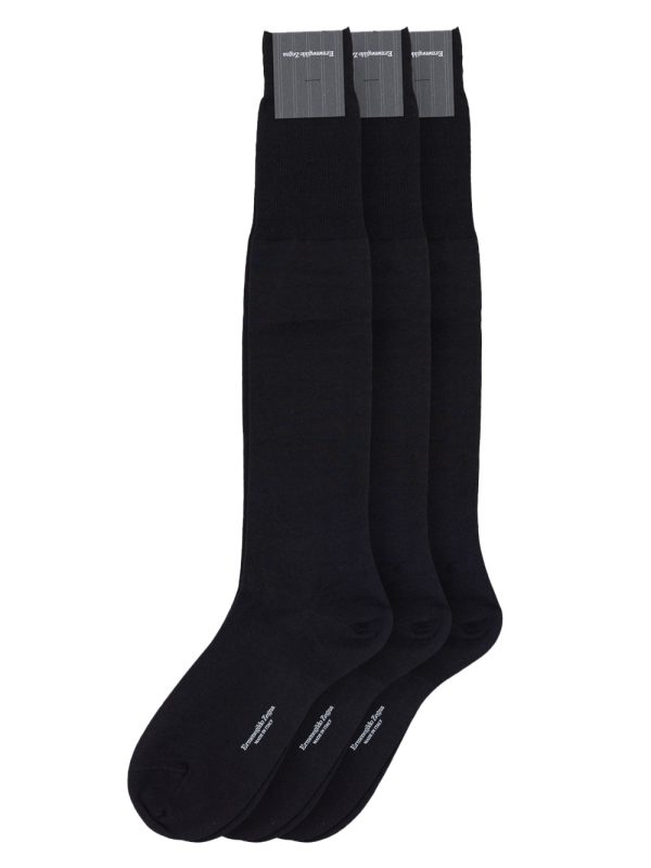 Tripack socks in mixed Merinos Zegna wool