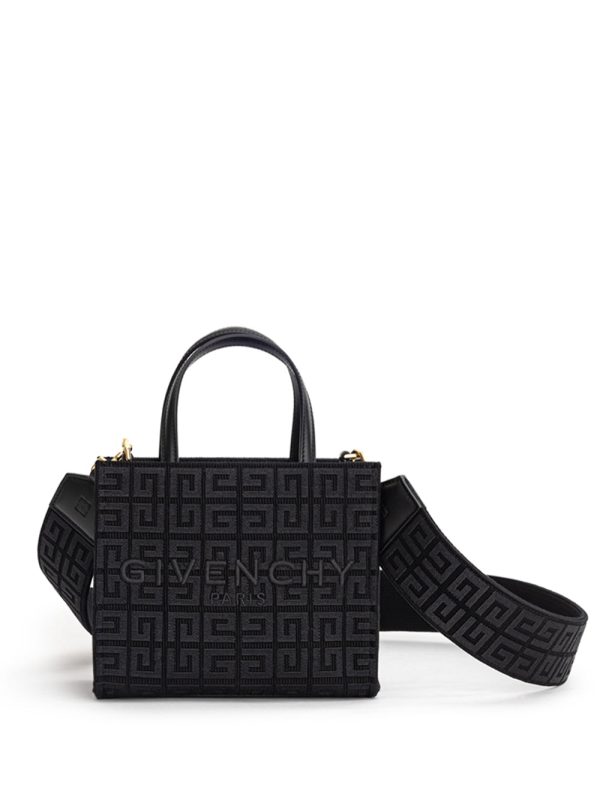 Mini G-Tote bag with 4D Givenchy embroidery logo