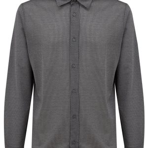 Camicia Canali manica lunga grigio