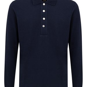Dunhill long -sleeved cashmere mixed pole