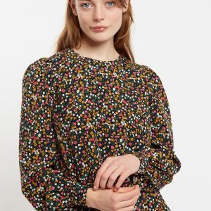Lima Dippy Ditsy Print Long Sleeve Blouse