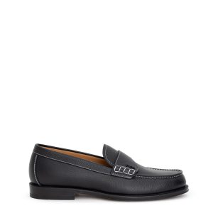 Granville moccasin in Dior black leather