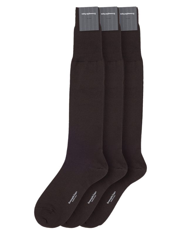 Tripack socks in mixed Merinos Zegna wool