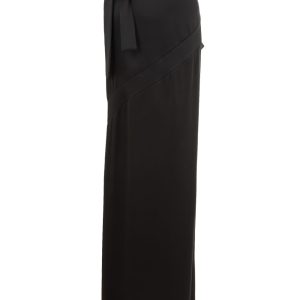 Gonna Extra Lunga in Raso Nero Tom Ford