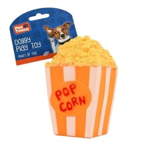 Popcorn Squeaky Toy Assorted Colours