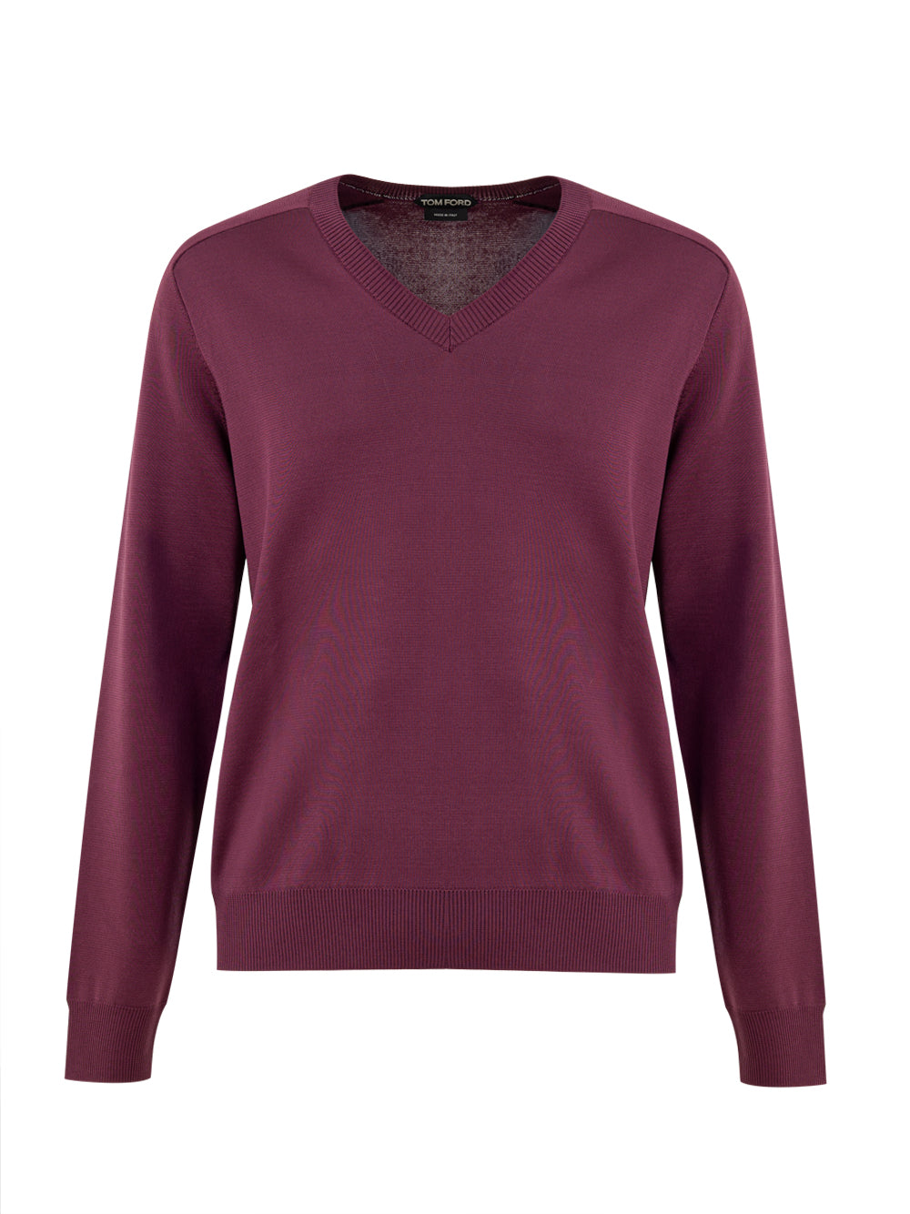 Maglione V-Neck in Seta Viola Tom Ford