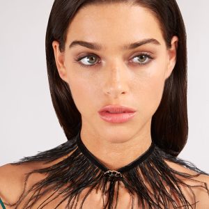 Louche Luxe Sansa Feather Choker
