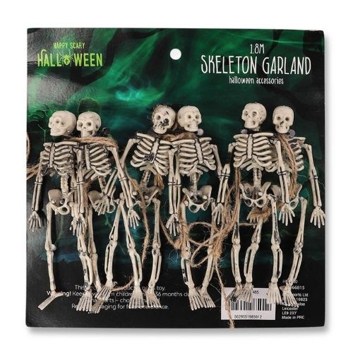 Halloween Skeleton Garland 1.8m
