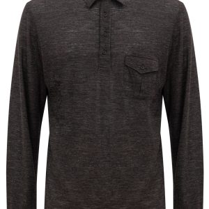 Polo Corneliani con taschino manica lunga
