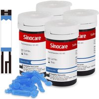 Sinocare Safe AQ Smart Blood Glucose Monitor, Convenient to Carry with Painless Test | only 100pcs×(strips+lancets) | mg/dL
