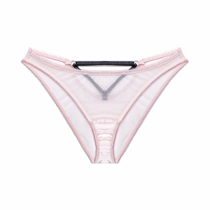 Blush Pink Mesh Cut-out Briefs