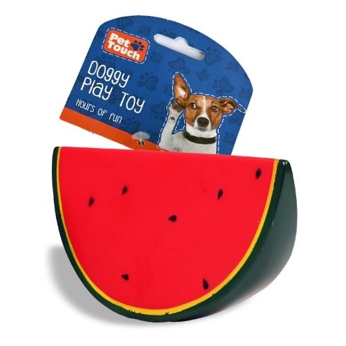 Squeaky Fruity Watermelon Dog Toy
