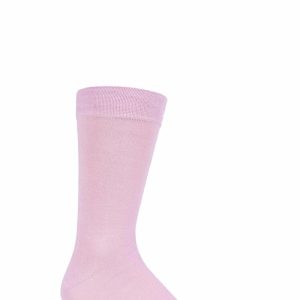 Mens 1 Pair SOCKSHOP Colour Burst Bamboo Socks with Smooth Toe Seams Pretty in Pink 12-14 Mens