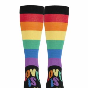 SOCKSHOP Bamboo 1 Pair Pride Socks Collection Love Is Love UK 12-14