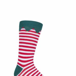 Mens and Women's SOCKSHOP 1 Pair Lazy Panda Bamboo Fun & Novelty Socks Santa's Elf 12-14 Mens
