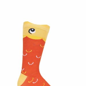 Mens and Women's SOCKSHOP 1 Pair Lazy Panda Bamboo Fun & Novelty Socks Goldfish 4-8 Ladies