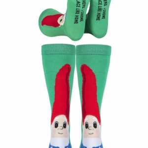 Mens and Women's SOCKSHOP 1 Pair Lazy Panda Bamboo Fun & Novelty Socks Gnome 12-14 Mens