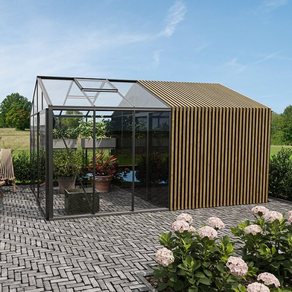 Aluminum Greenhouses with Storage Space Limited edition | Aluminum - Limited Edition Greenhouse with Built-In Storage
