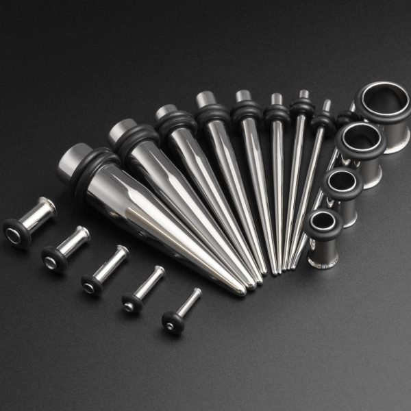 Surgical Steel Taper & Single Flare Tunnel Kit
