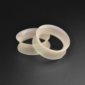 Light Skin Tone Silicone Double Flare Tunnel