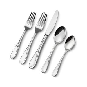 VEVOR 45-Piece Silverware Set Stainless Steel Cutlery Flatware Utensils for 8