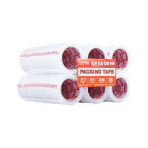 VEVOR Packing Tape 36 Rolls 65 Yards Heavy Duty Clear Packing Tapes 2.7 Mil
