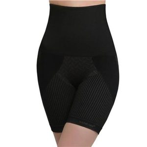 SANKOM SWITZERLAND Patent Aloe Vera Fibres Posture Correction Shapers Shorts - Black