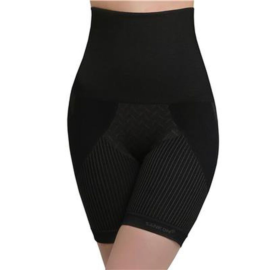 SANKOM SWITZERLAND Patent Aloe Vera Fibres Posture Correction Shapers Shorts - Black