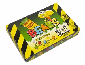 *** PAST BBE: 30/03/2025 - Toxic Waste Gummy Bears Theatre Box 85g - *USA* - CLEARANCE ***