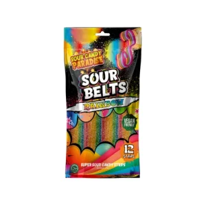 Candy Paradise Sour Belts Rainbow 100g